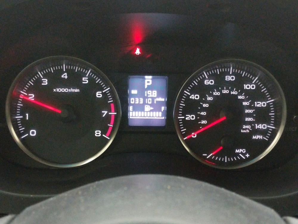 2017 Subaru Crosstrek - Odometer Close Up
