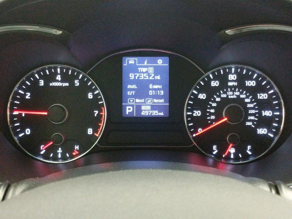 2015 Kia Forte - Odometer Close Up