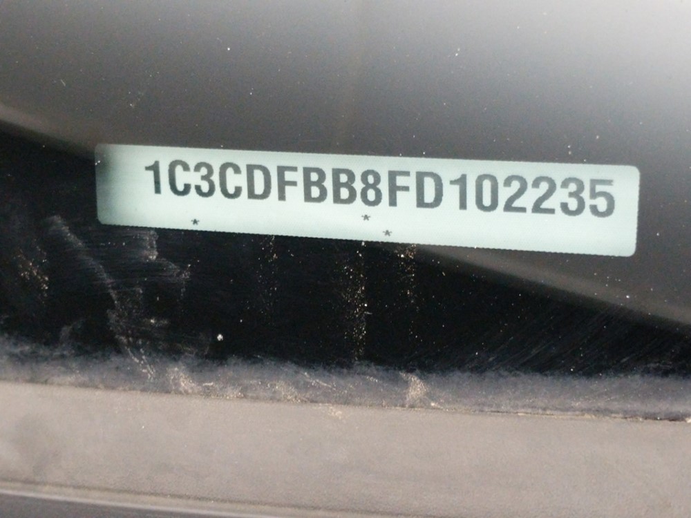2015 Dodge Dart - VIN Plate