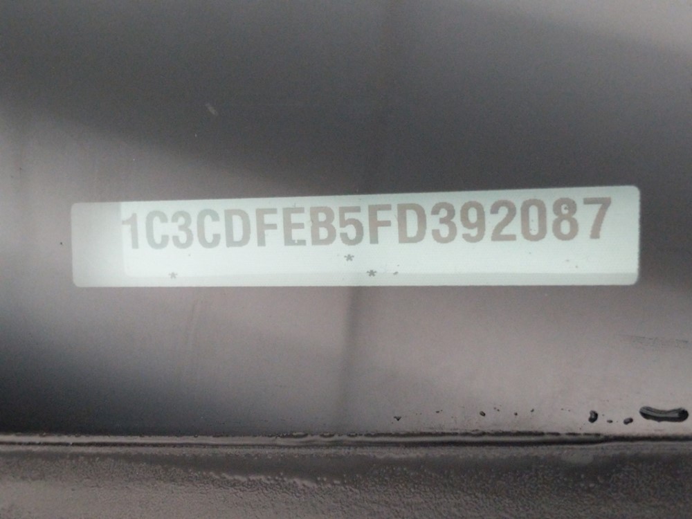 2015 Dodge Dart - VIN Plate