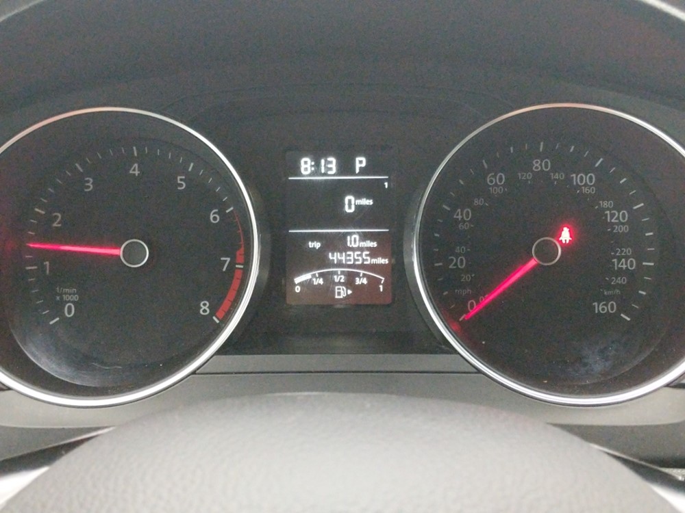 2017 Volkswagen Jetta - Odometer Close Up