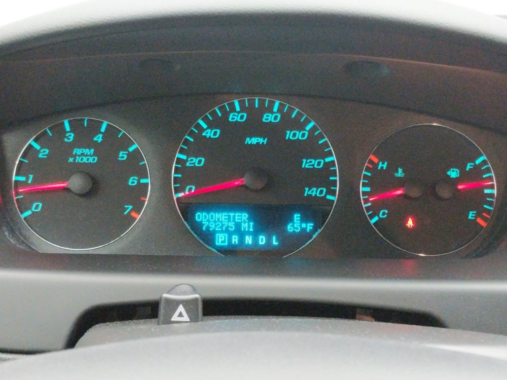 2016 Chevrolet Impala - Odometer Close Up