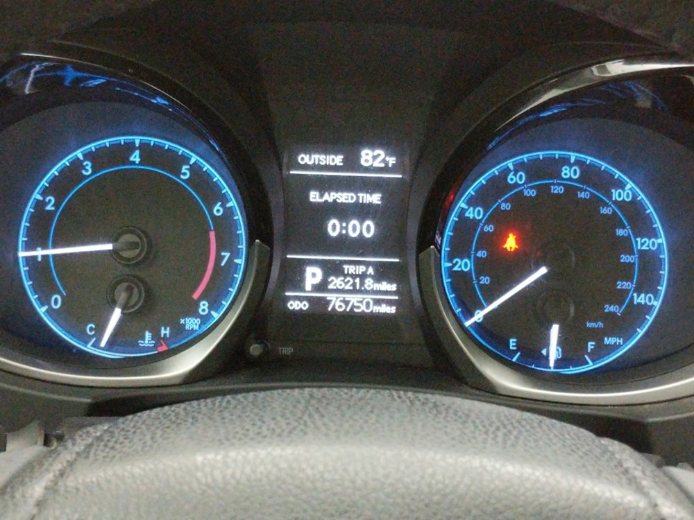 2015 Toyota Corolla - Odometer Close Up