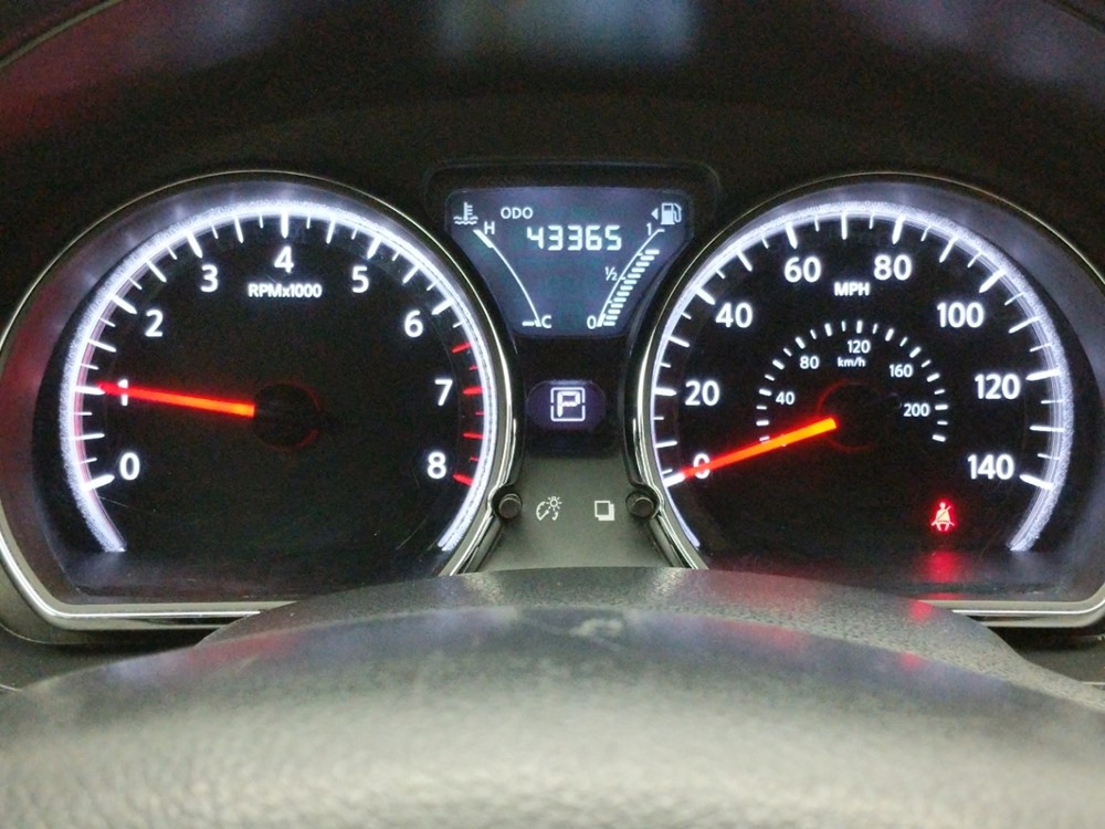 2017 Nissan Versa - Odometer Close Up