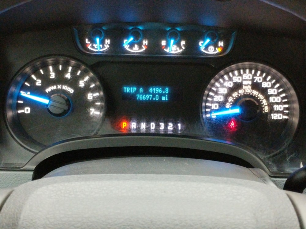 2013 Ford F-150 - Odometer Close Up