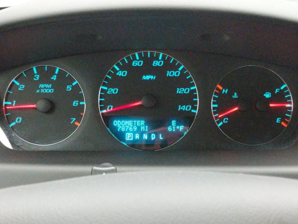 2015 Chevrolet Impala - Odometer Close Up