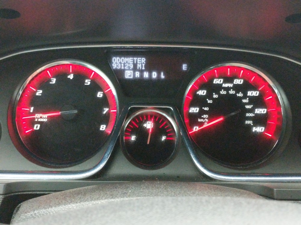 2013 GMC Acadia - Odometer Close Up