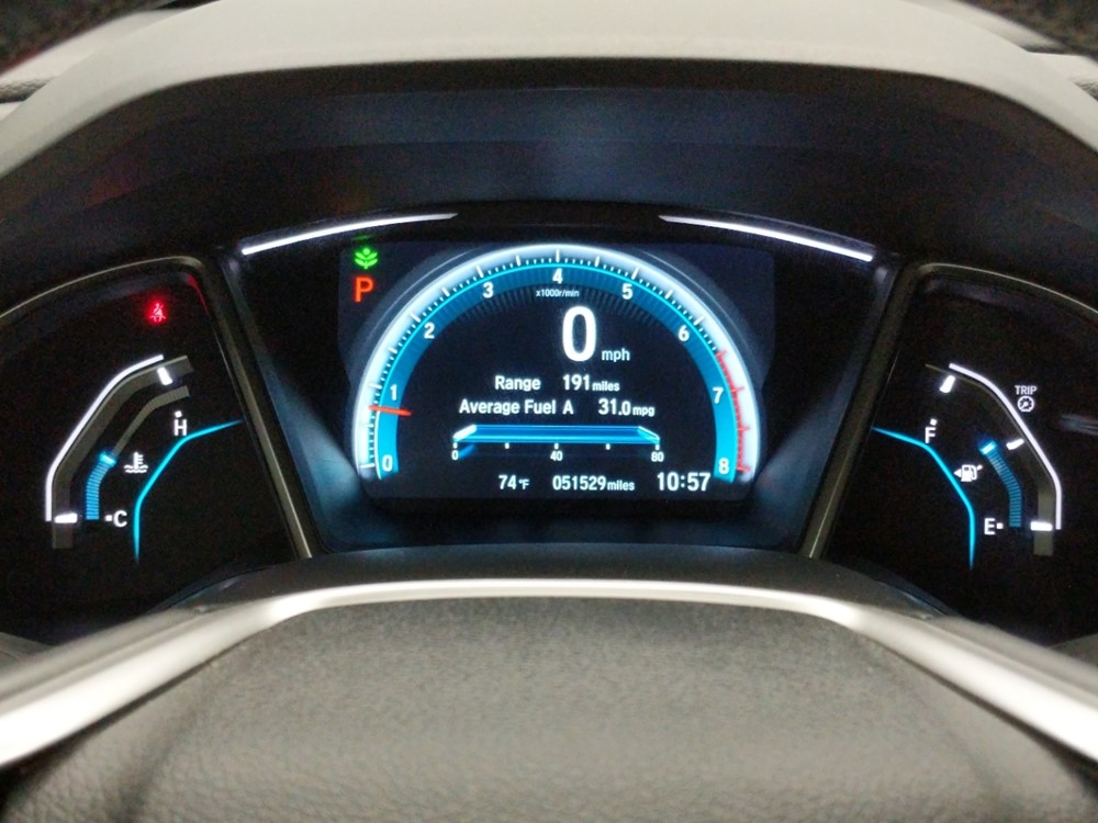 2016 Honda Civic - Odometer Close Up