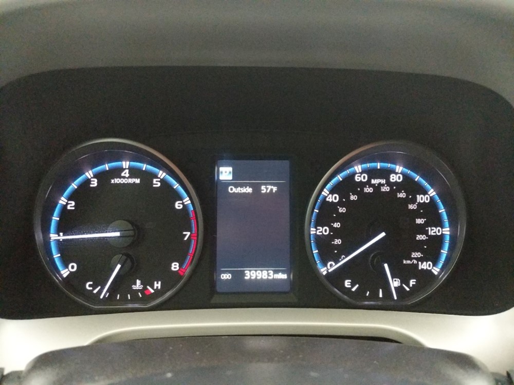 2018 Toyota RAV4 - Odometer Close Up