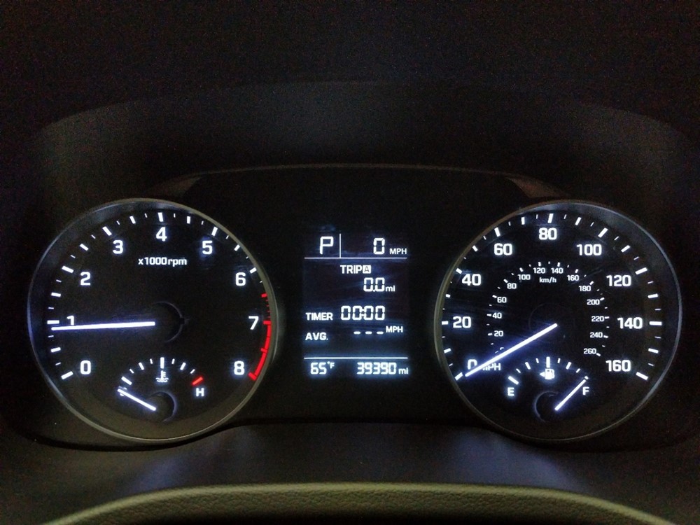 2017 Hyundai Elantra - Odometer Close Up