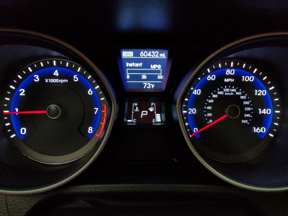 2017 Hyundai Elantra - Odometer Close Up