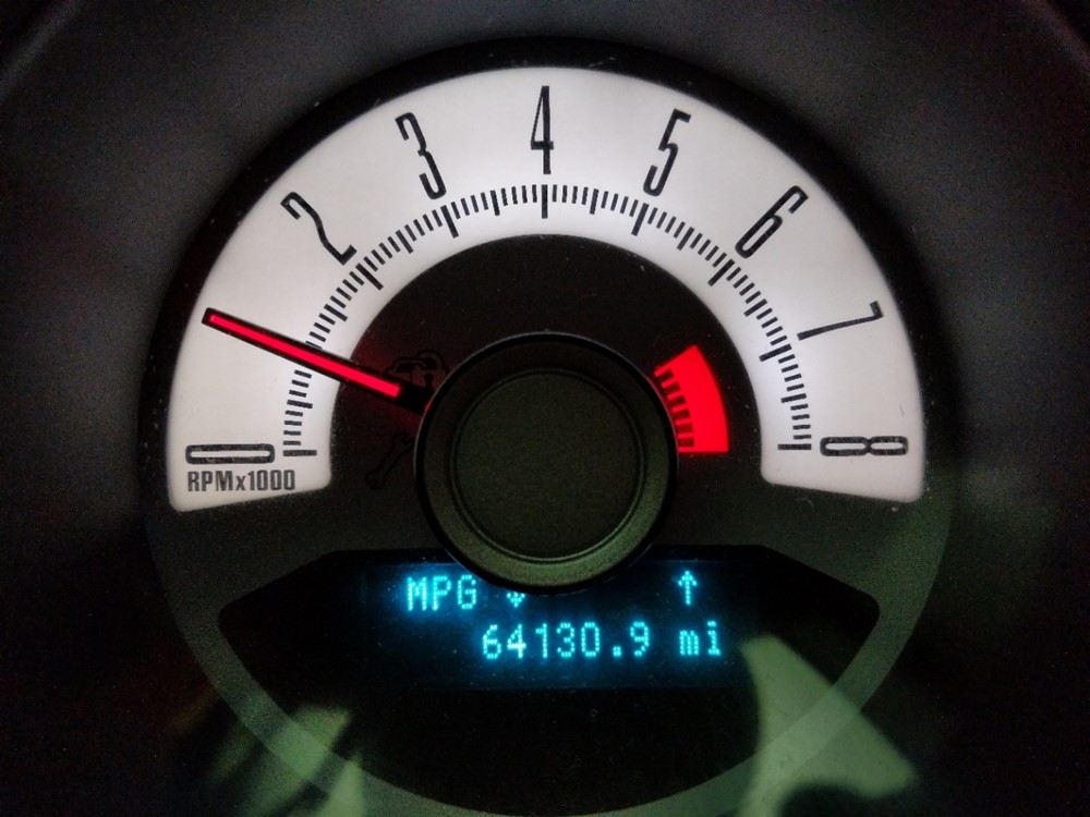 2010 Ford Mustang - Odometer Close Up