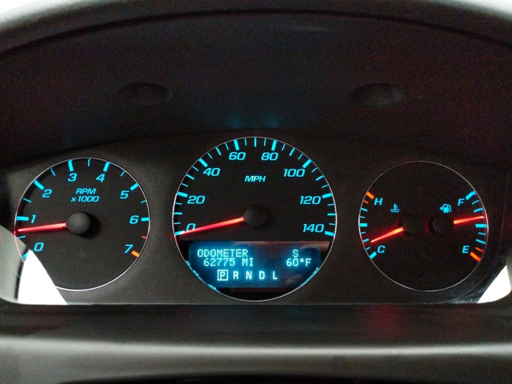 2012 Chevrolet Impala - Odometer Close Up