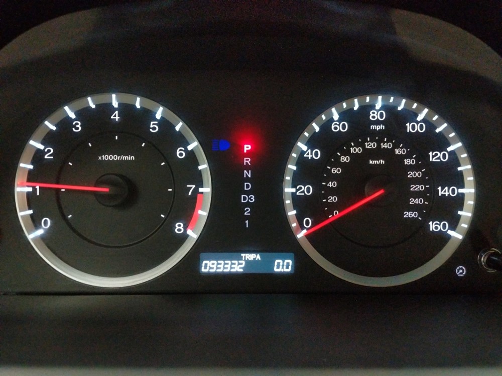 2010 Honda Accord - Odometer Close Up