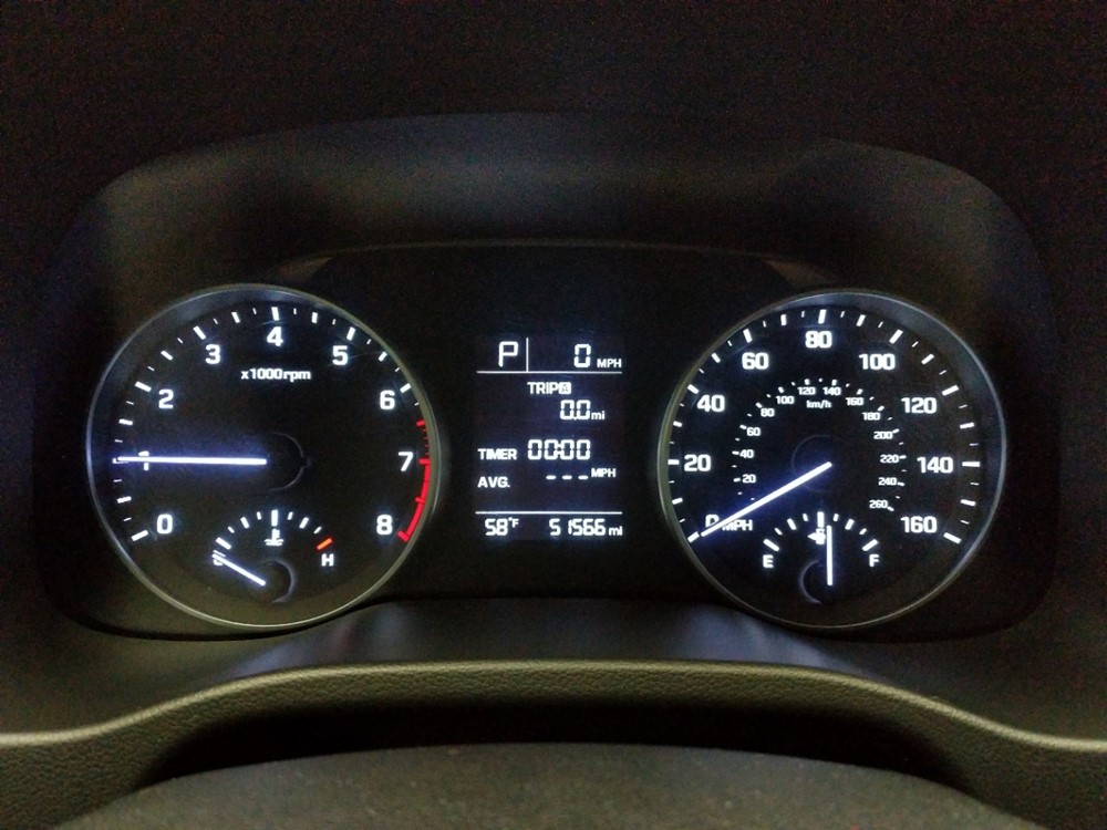 2017 Hyundai Elantra - Odometer Close Up