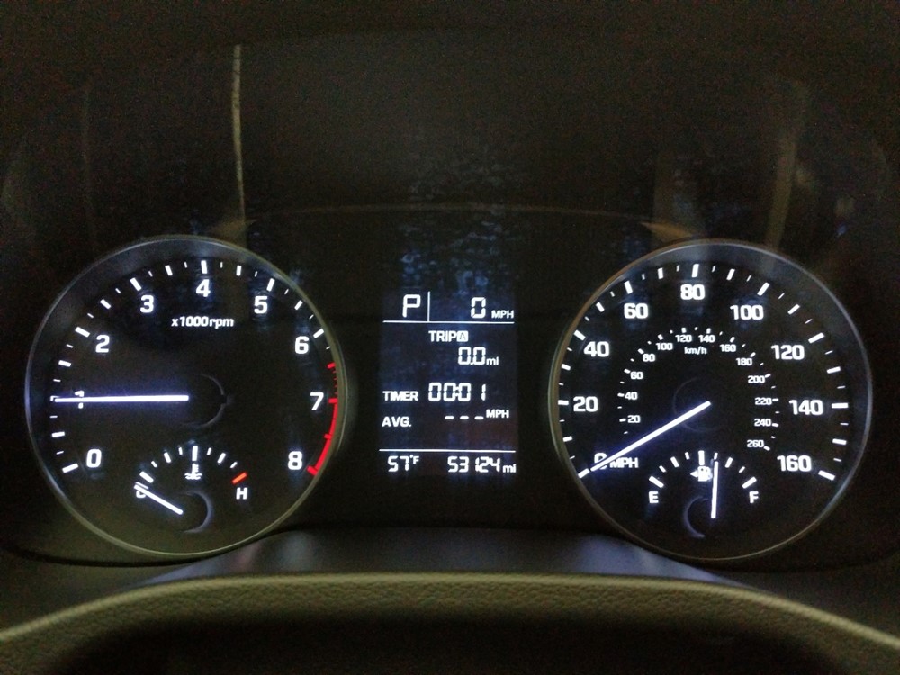 2017 Hyundai Elantra - Odometer Close Up