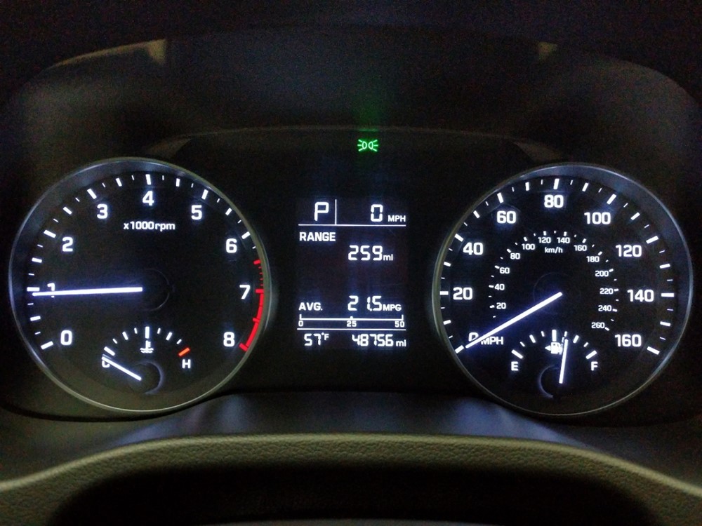 2017 Hyundai Elantra - Odometer Close Up