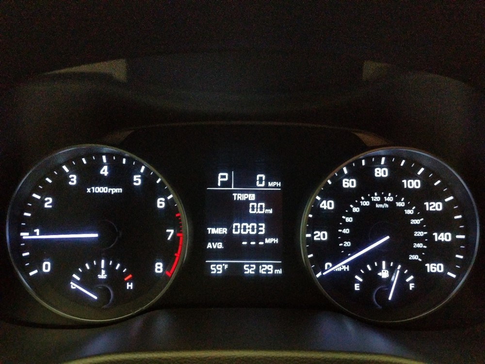 2017 Hyundai Elantra - Odometer Close Up