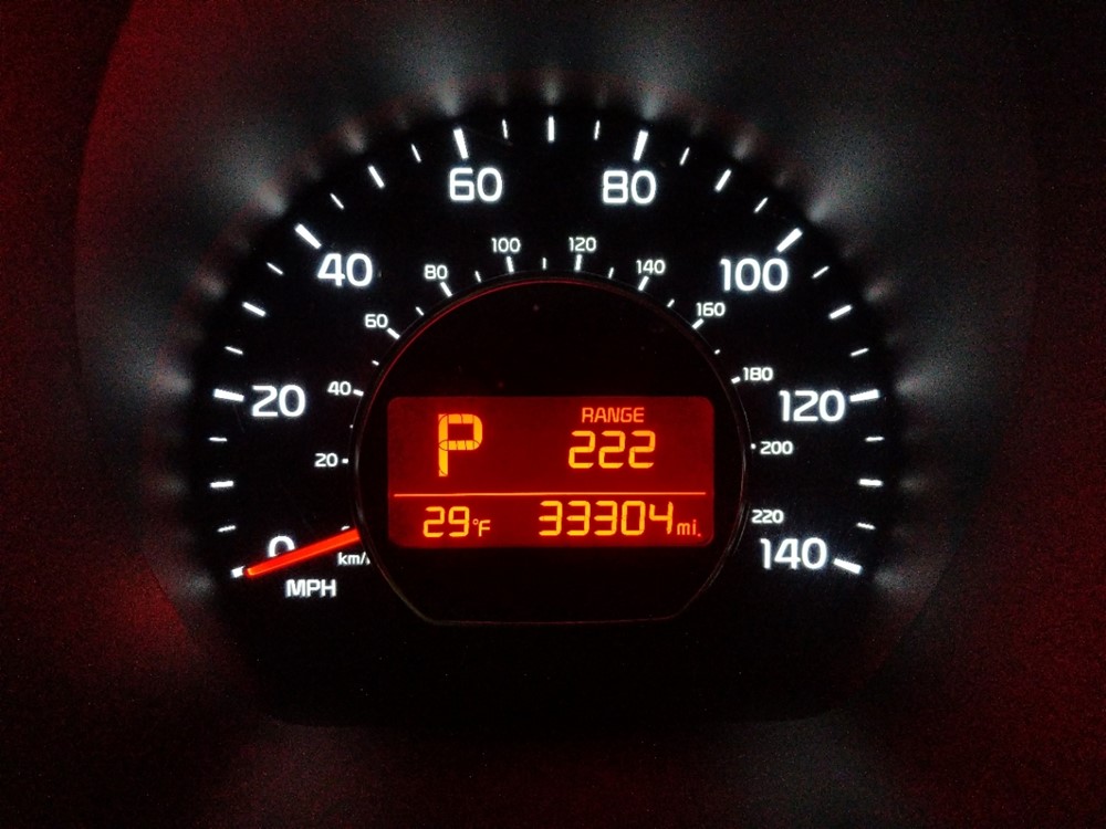 2015 Kia Soul - Odometer Close Up