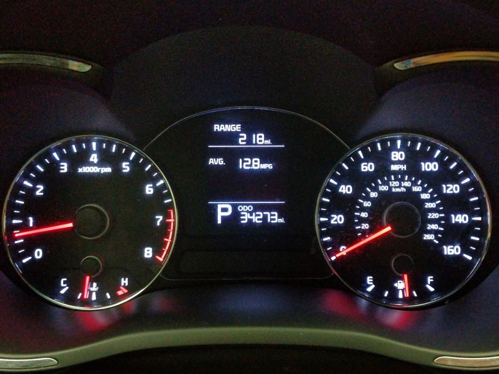 2015 Kia Forte - Odometer Close Up