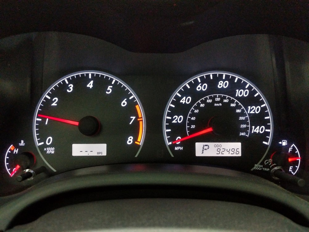 2012 Toyota Corolla - Odometer Close Up