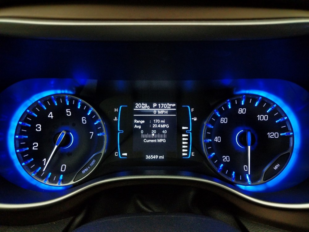 2018 Chrysler Pacifica - Odometer Close Up