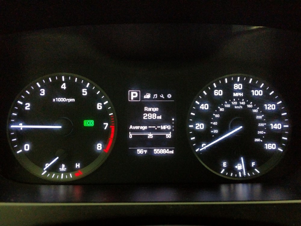 2016 Hyundai Sonata - Odometer Close Up
