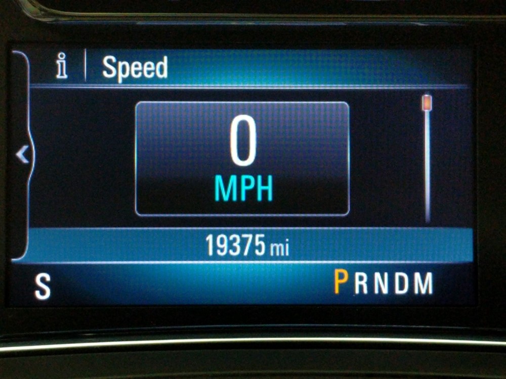2016 Buick Regal - Odometer Close Up