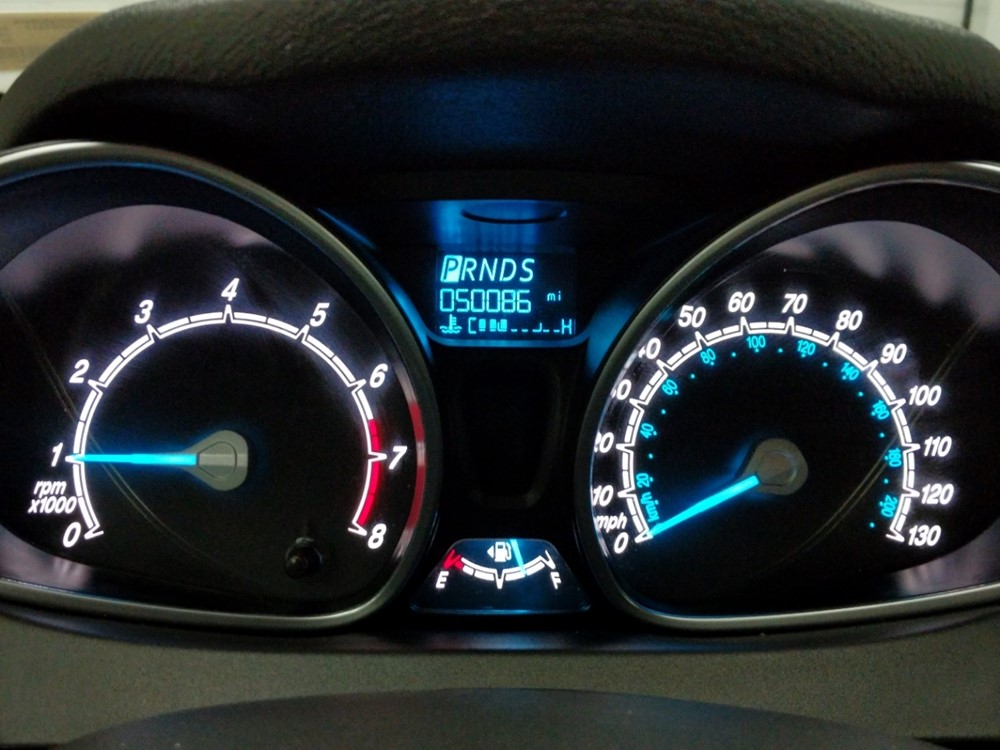 2017 Ford Fiesta - Odometer Close Up