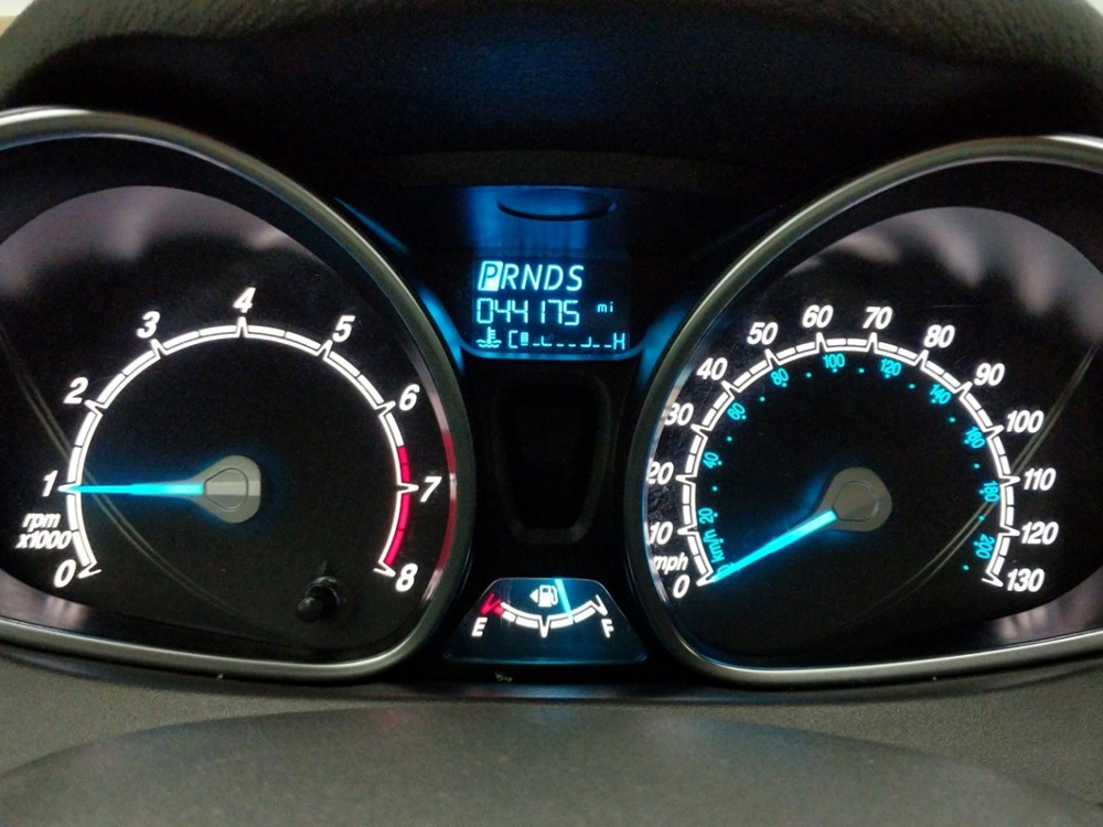 2017 Ford Fiesta - Odometer Close Up