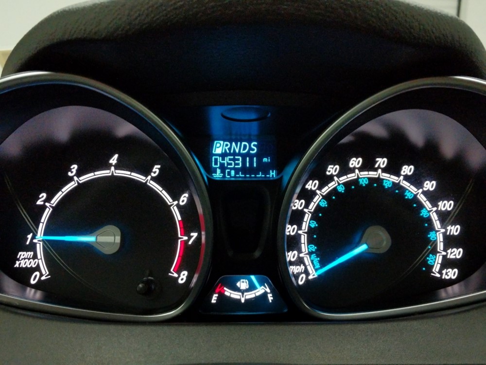 2017 Ford Fiesta - Odometer Close Up