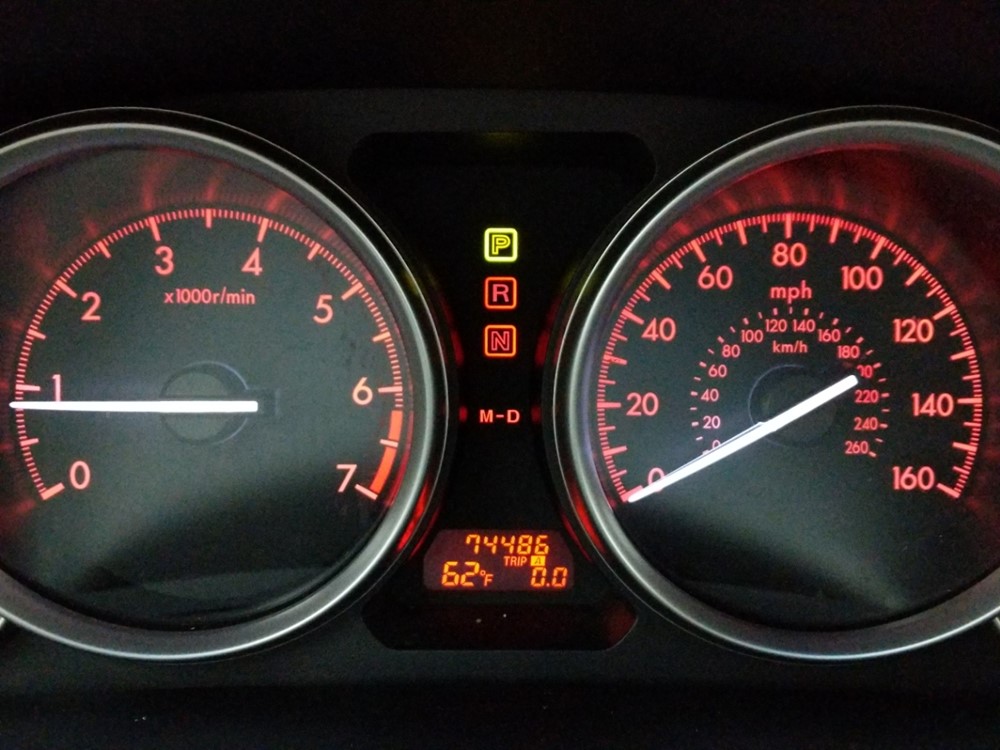 2012 Mazda Mazda6 - Odometer Close Up