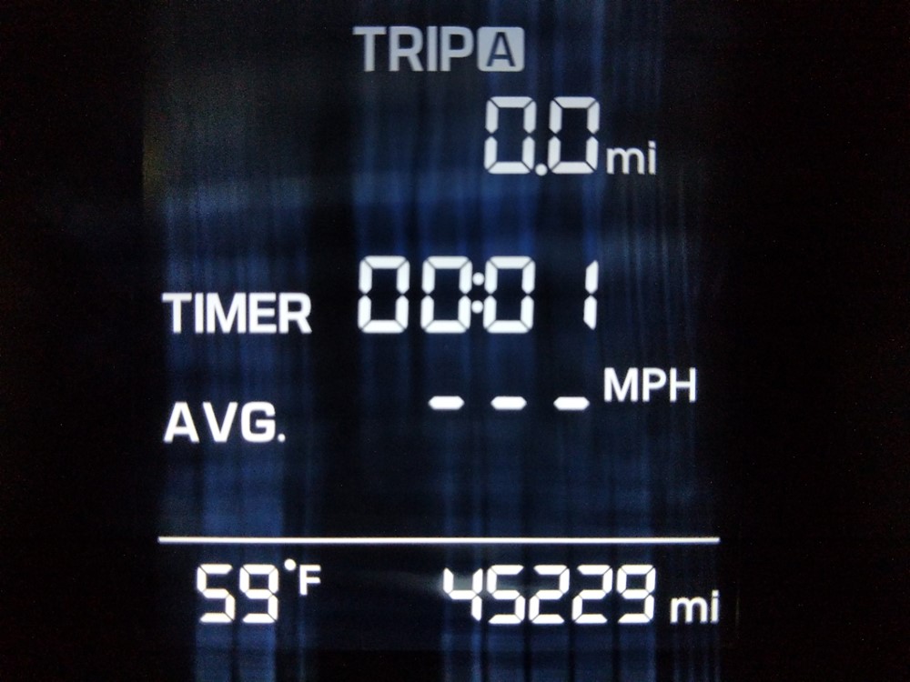 2017 Hyundai Elantra - Odometer Close Up