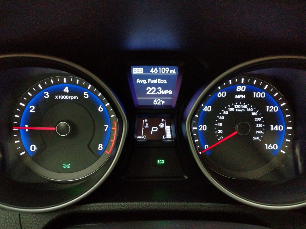 2017 Hyundai Elantra - Odometer Close Up