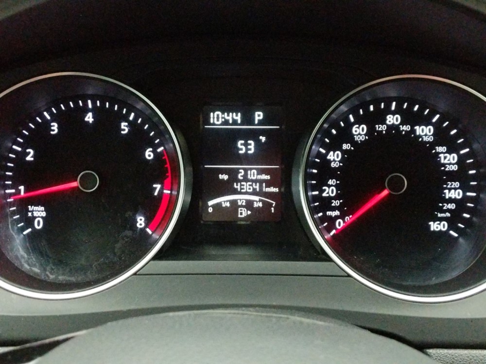 2017 Volkswagen Jetta - Odometer Close Up