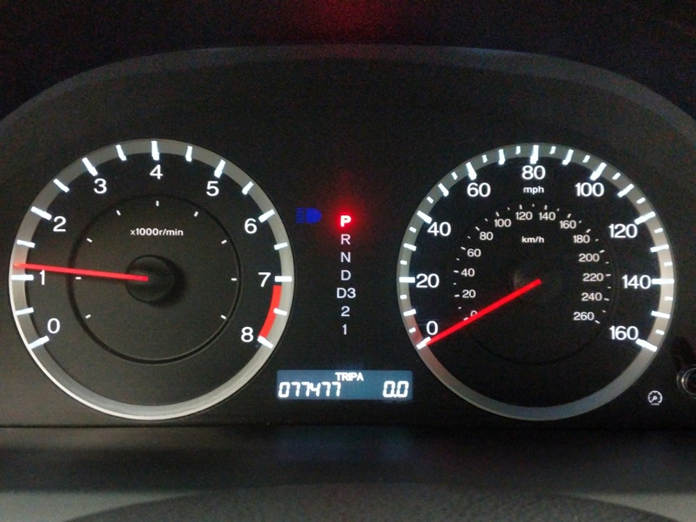 2011 Honda Accord - Odometer Close Up