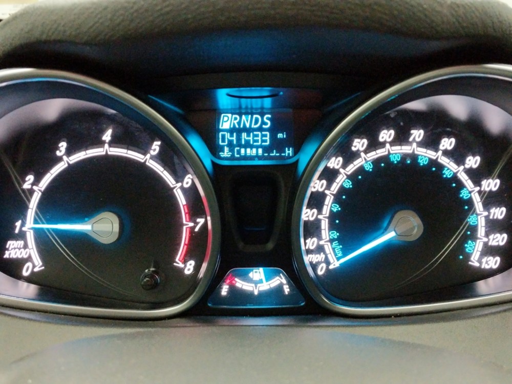 2017 Ford Fiesta - Odometer Close Up