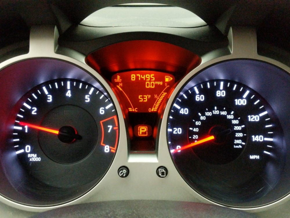 2012 Nissan JUKE - Odometer Close Up