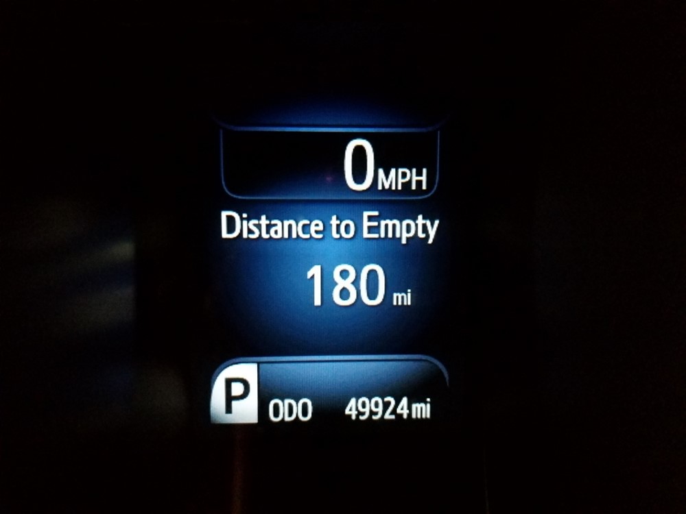 2014 Toyota Avalon - Odometer Close Up