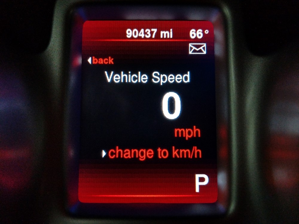 2016 Dodge Journey - Odometer Close Up