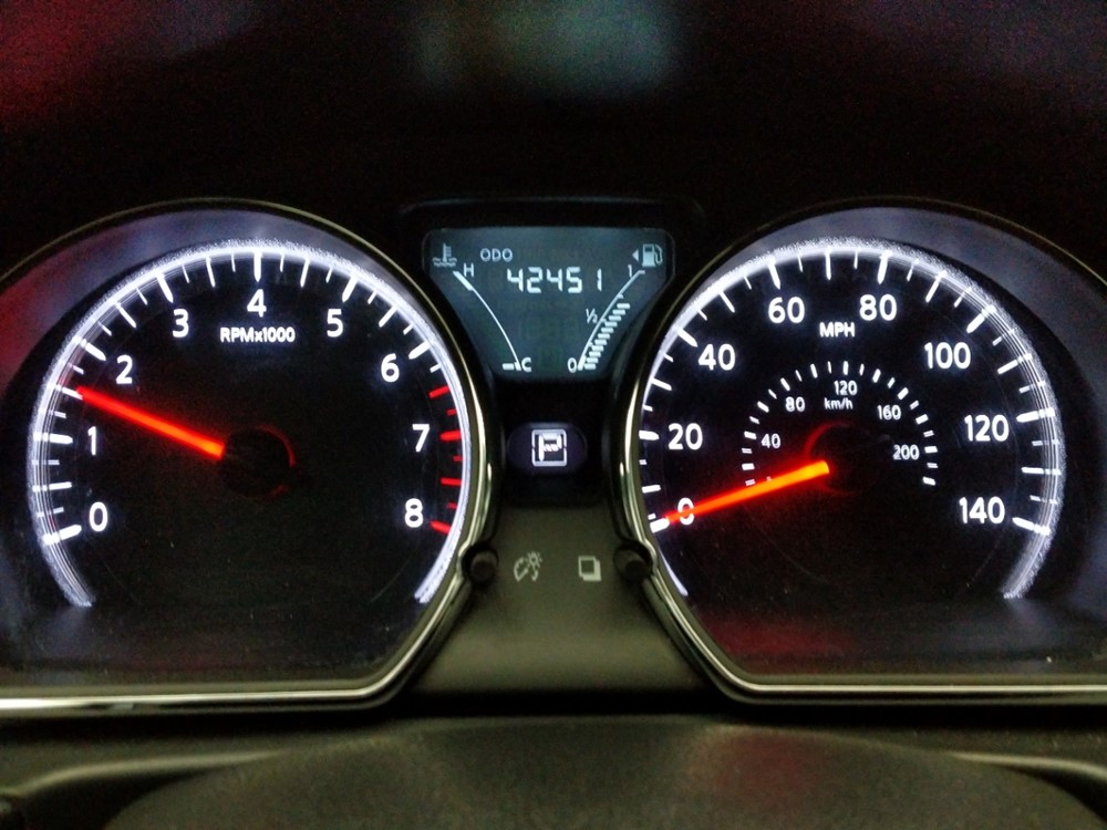 2017 Nissan Versa - Odometer Close Up