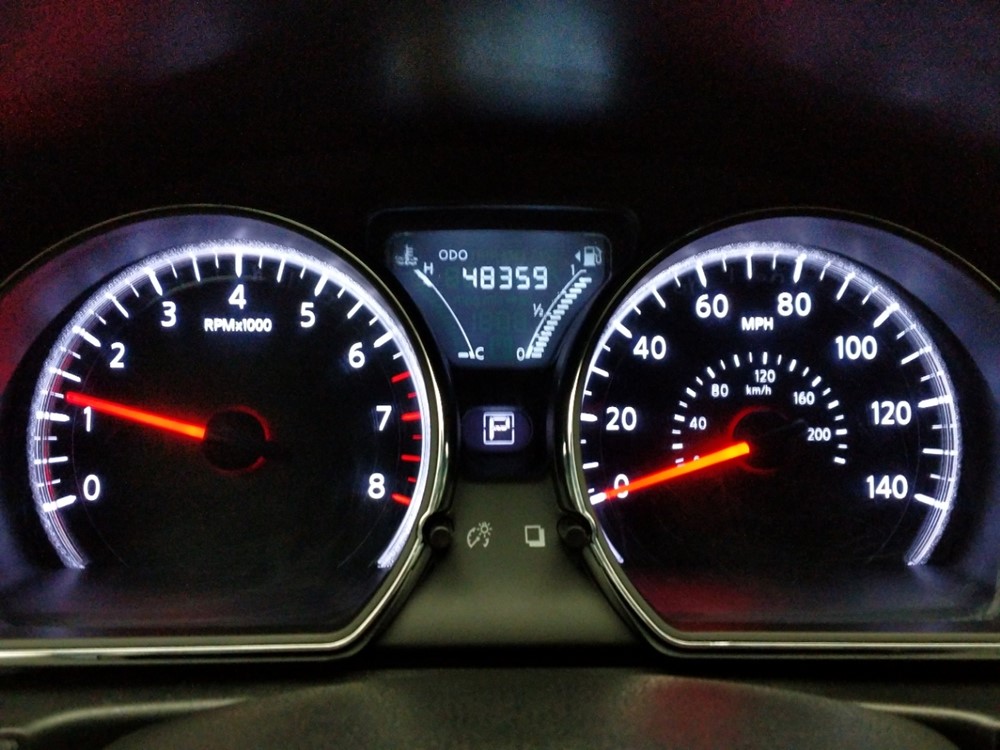 2017 Nissan Versa - Odometer Close Up
