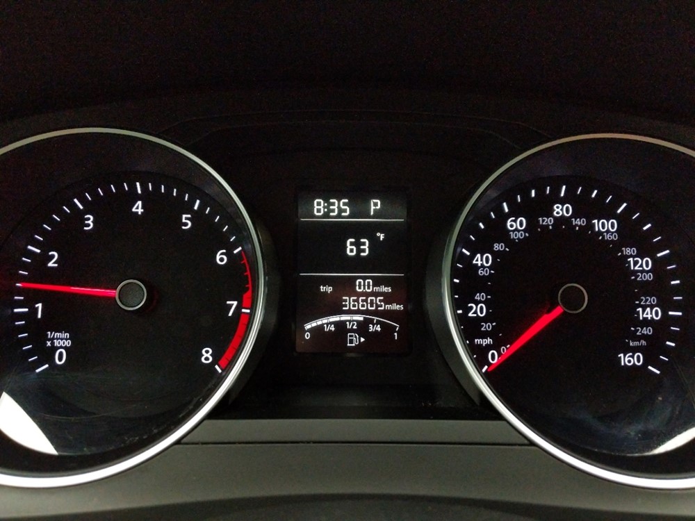 2017 Volkswagen Jetta - Odometer Close Up