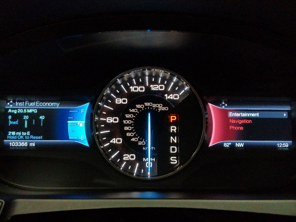 2014 Ford Edge - Odometer Close Up