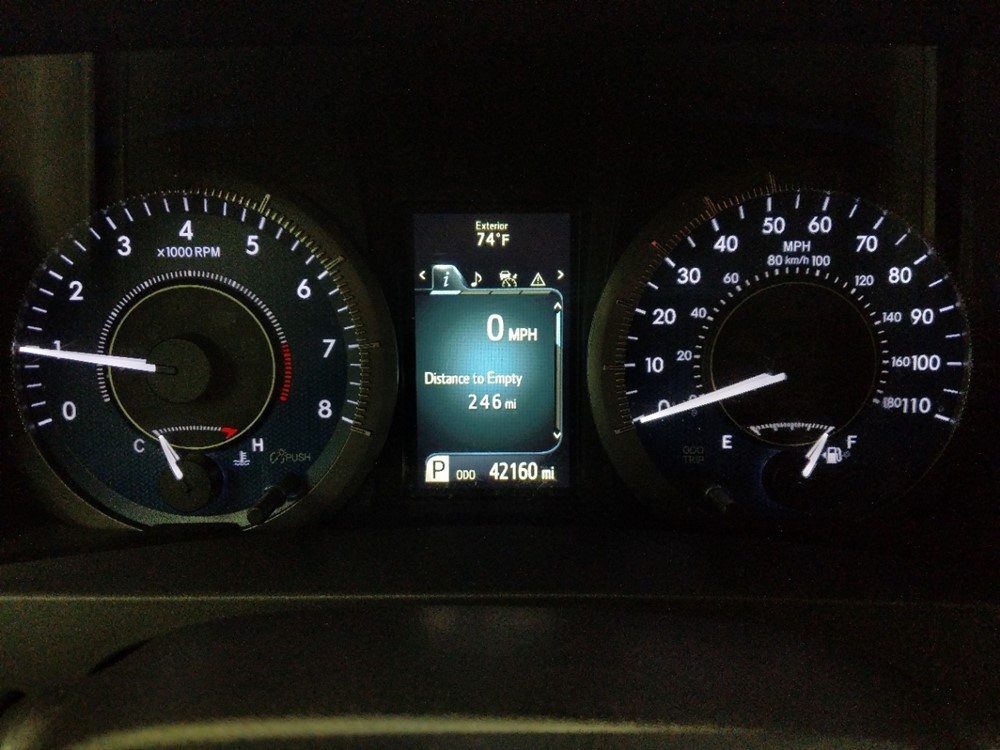 2018 Toyota Sienna - Odometer Close Up