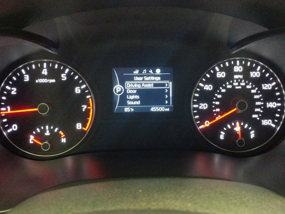 2018 Kia Optima - Odometer Close Up