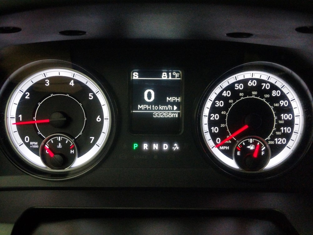 2016 Dodge Ram 1500 - Odometer Close Up