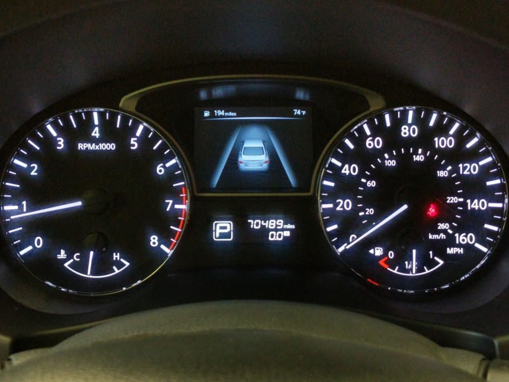 2014 Nissan Altima - Odometer Close Up