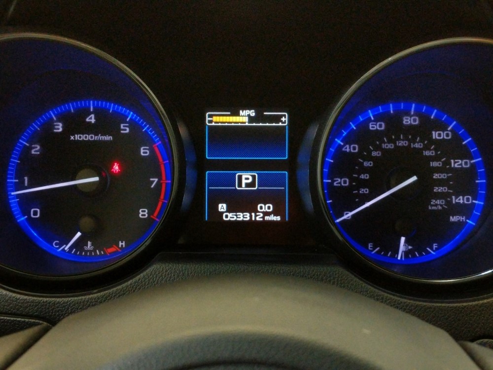 2015 Subaru Legacy - Odometer Close Up