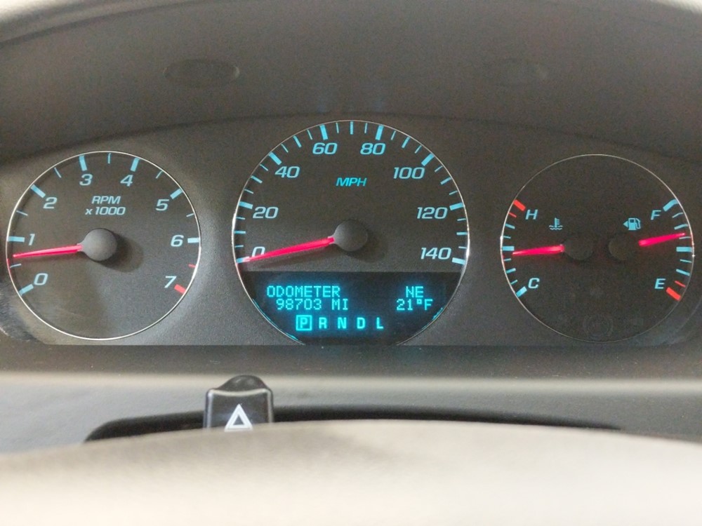 2012 Chevrolet Impala - Odometer Close Up